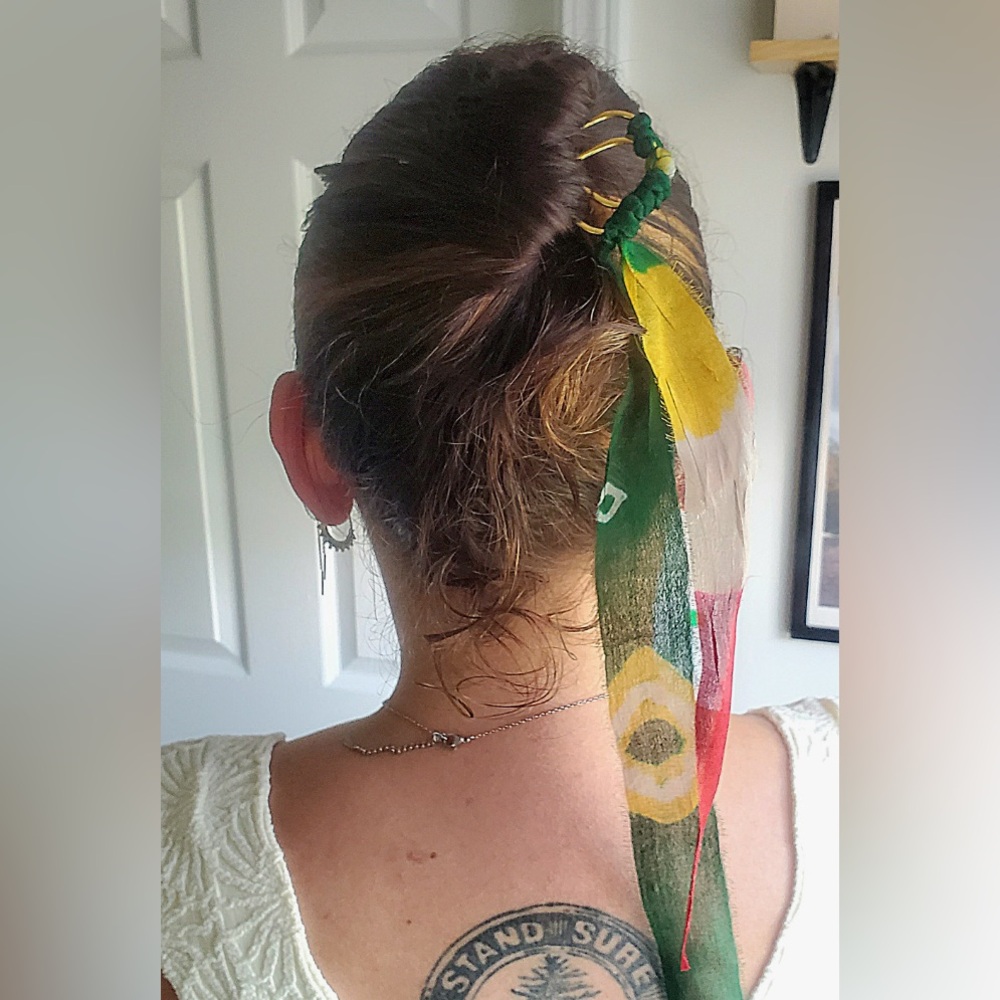 Bohemian Silk Hair Comb